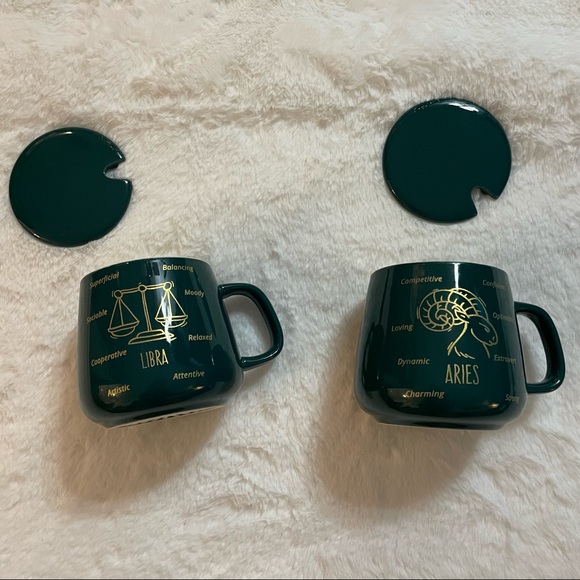 Zodiac Coffee mug set with the coffee warmer - Picture 8 of 13